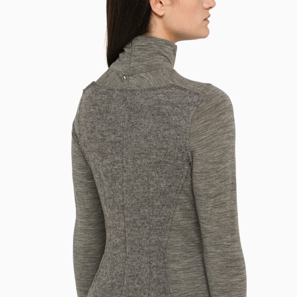 SPORTMAX NWT Double-layer grey knit dress ("Teismo") size S $695 originally - Picture 2 of 4